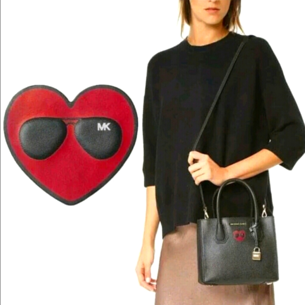 Valentines Gifts! New Michael Kors Glamorous at Heart Sticker Red Love Heart